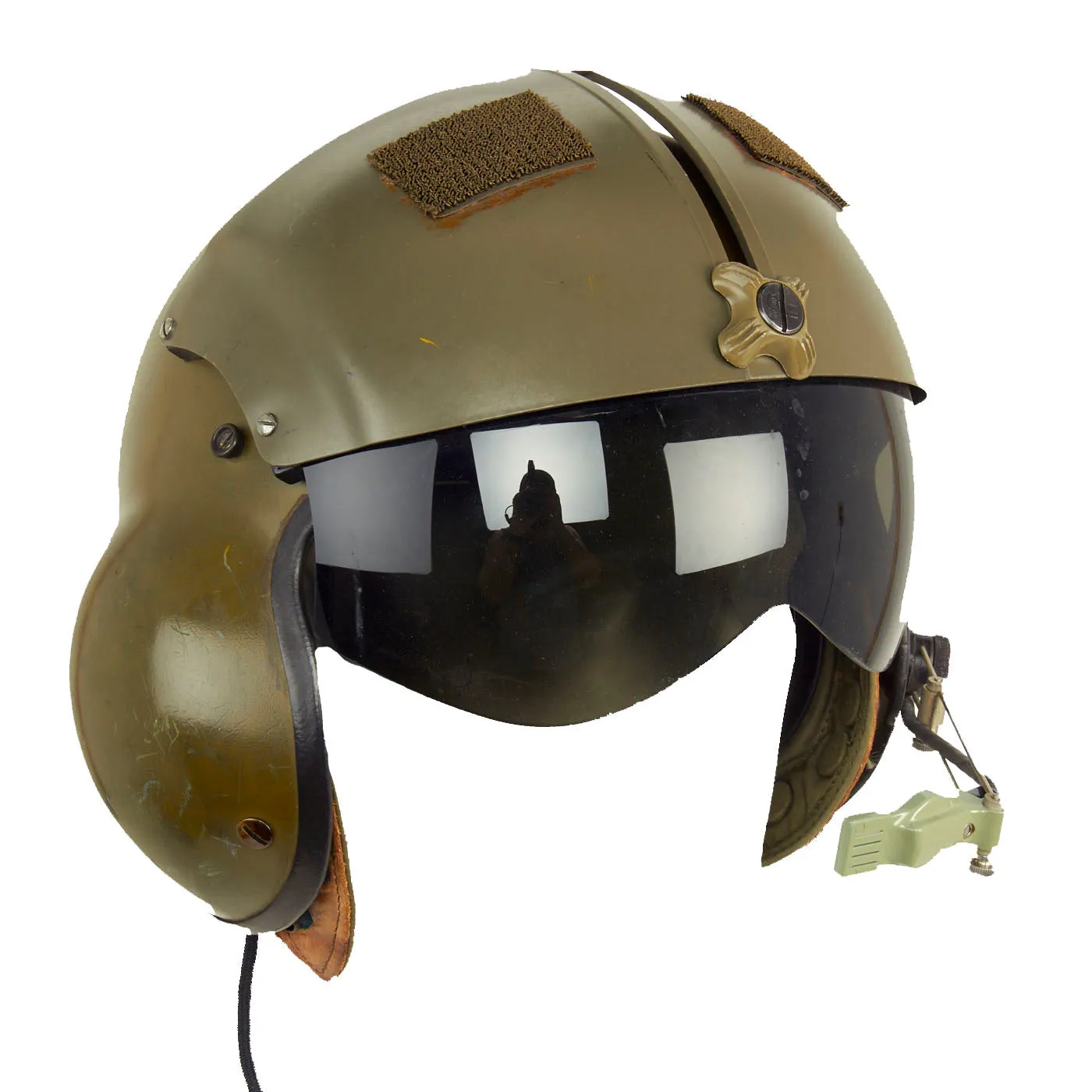 Original U.S. Vietnam War Era Named  Gentex SPH-4 Helmet Helicopter Pilot With Helmet Bag and Flight Gloves - Size Extra Large