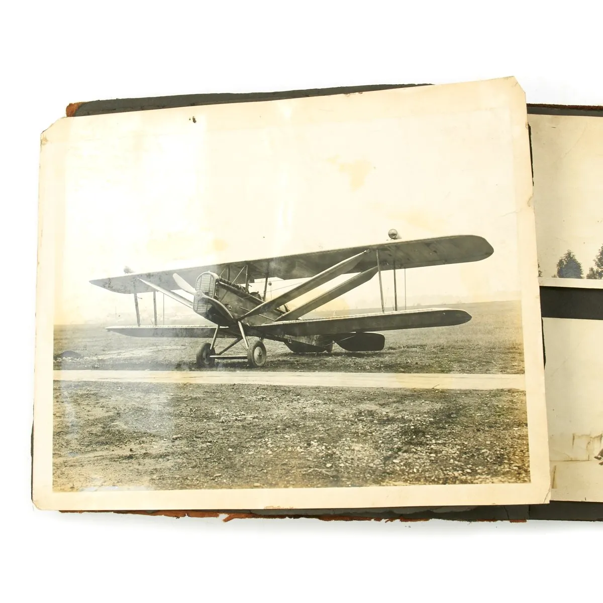 Original U.S. WWI AEF Aero Squadron Scrapbook, Flying Helmet, Goggles, Glove Set