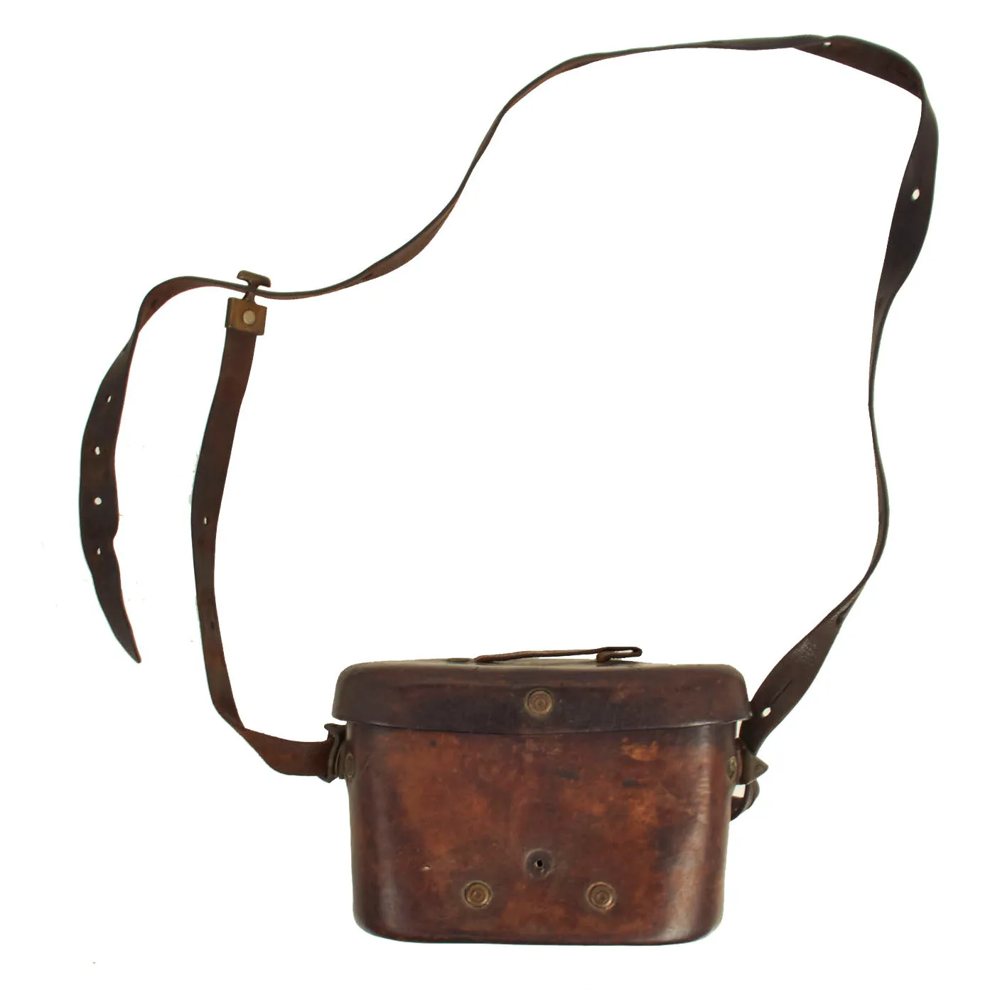 Original WWII Imperial Japanese 6x24 Binoculars by Kaikosha with Leather Case and Neck Strap
