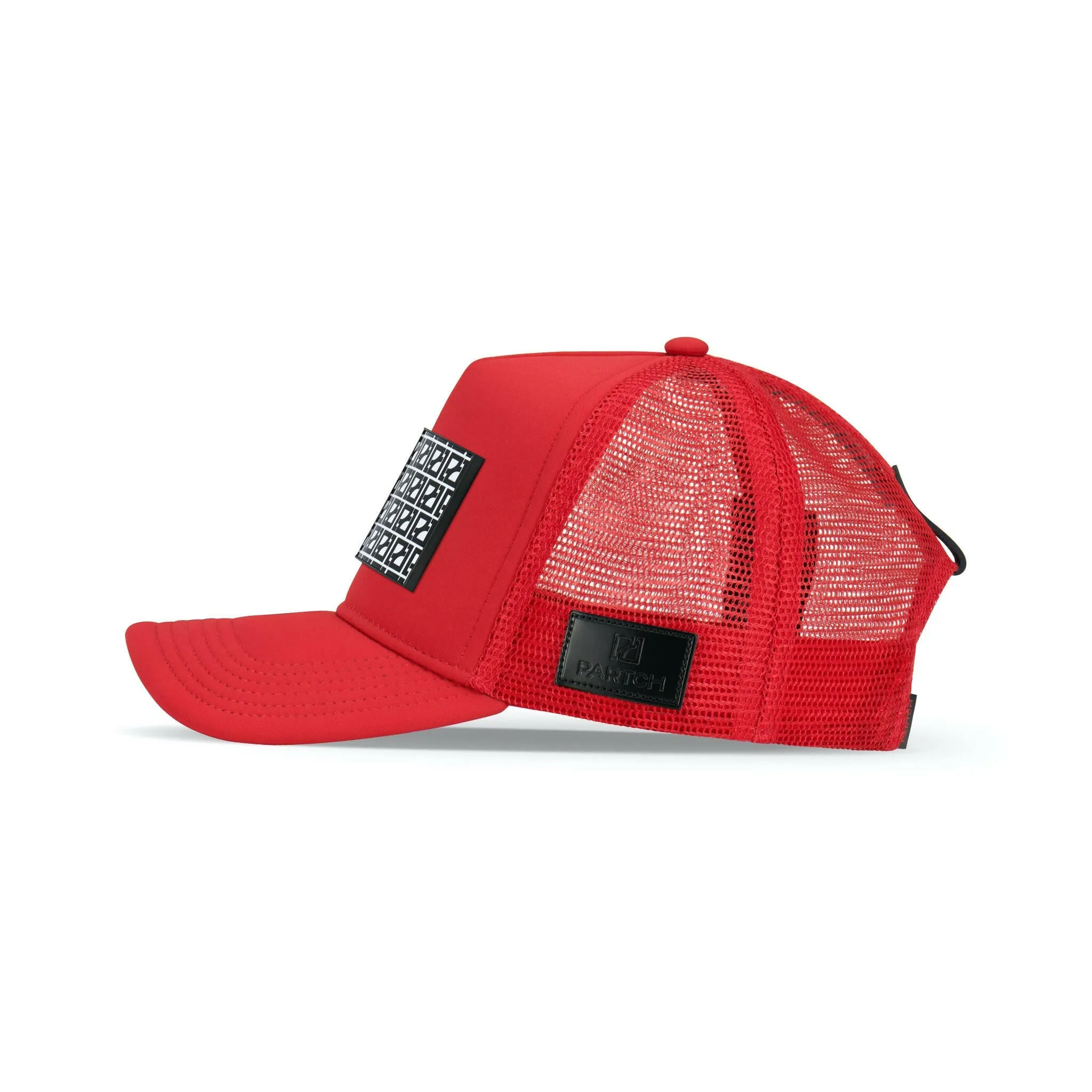 PARTCH BRKL Trucker Hat Red Removable Clip