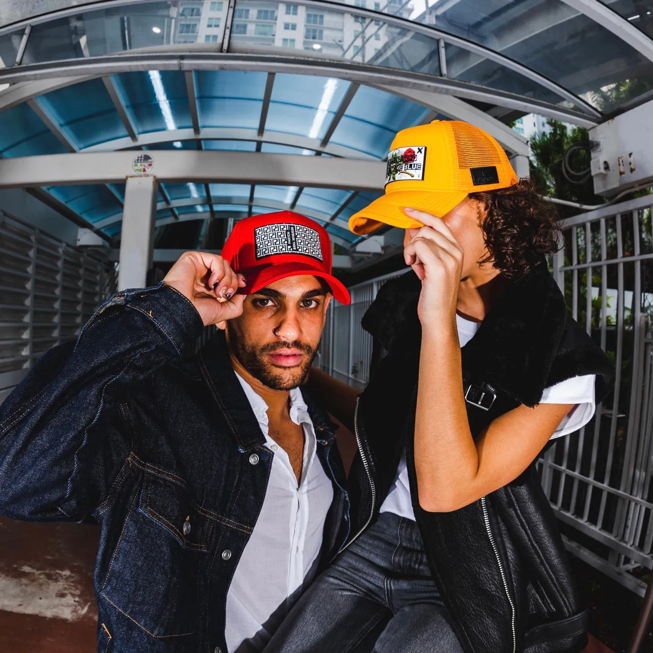 PARTCH BRKL Trucker Hat Red Removable Clip