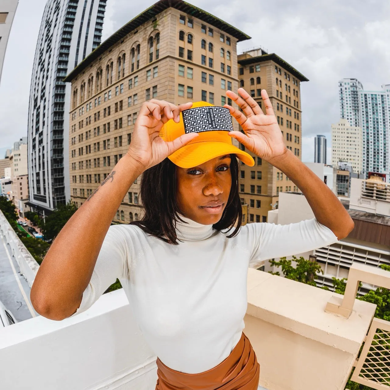 PARTCH BRKL Trucker Hat Yellow Removable Clip