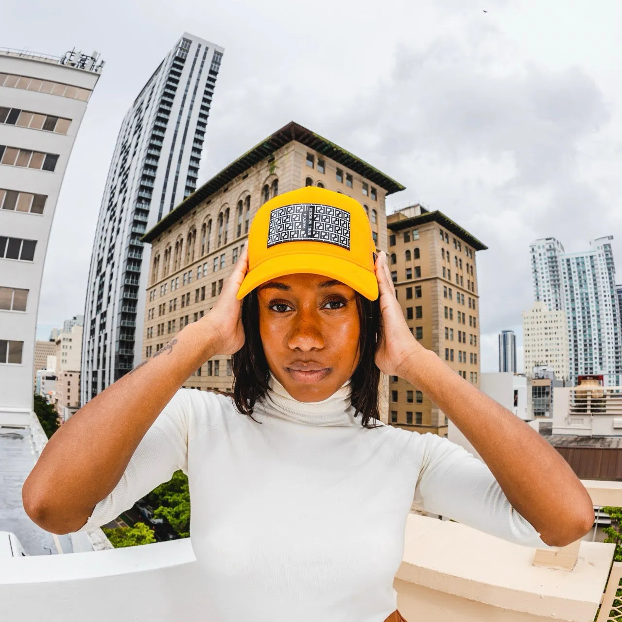 PARTCH BRKL Trucker Hat Yellow Removable Clip
