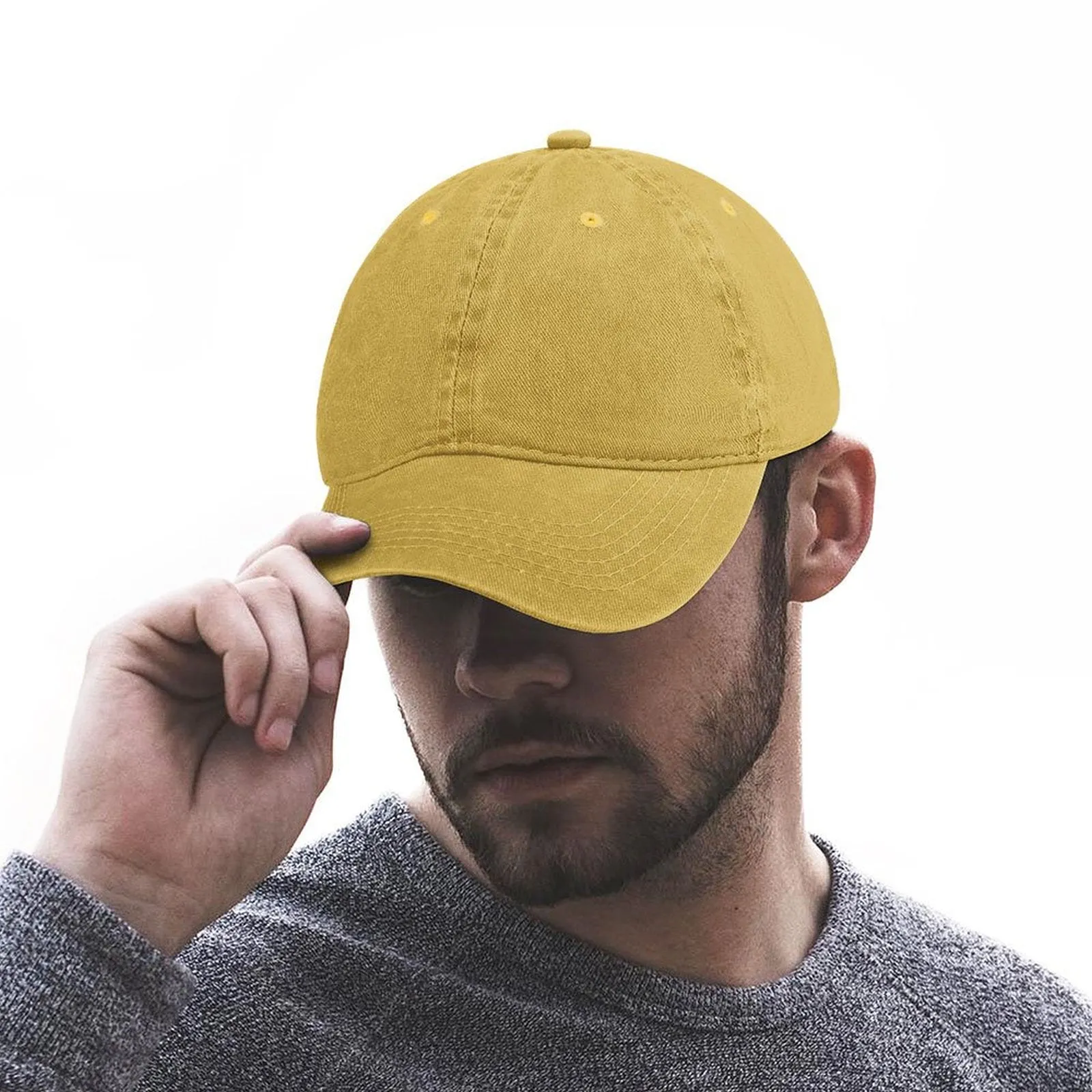 Personalize Your Own Adjustable Peaked Cap-Various Colors