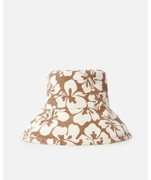Rip Curl Tres Cool UPF Sun Hat-Brown/Off White