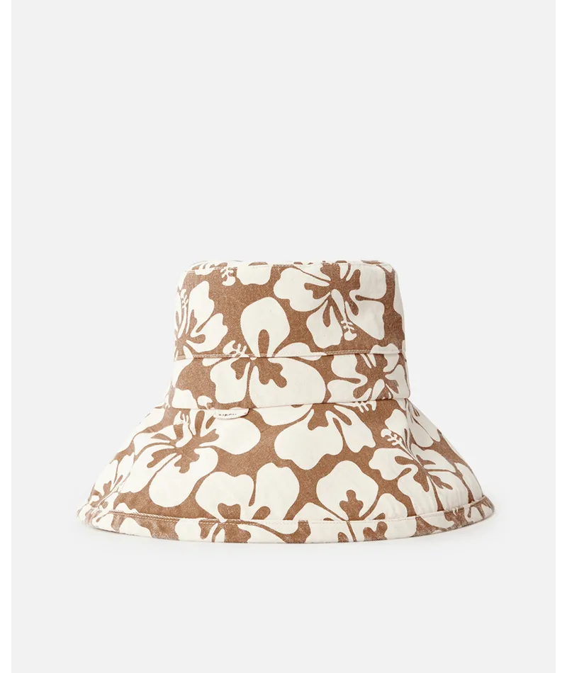 Rip Curl Tres Cool UPF Sun Hat-Brown/Off White