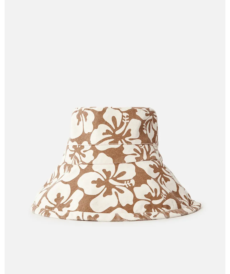 Rip Curl Tres Cool UPF Sun Hat-Brown/Off White