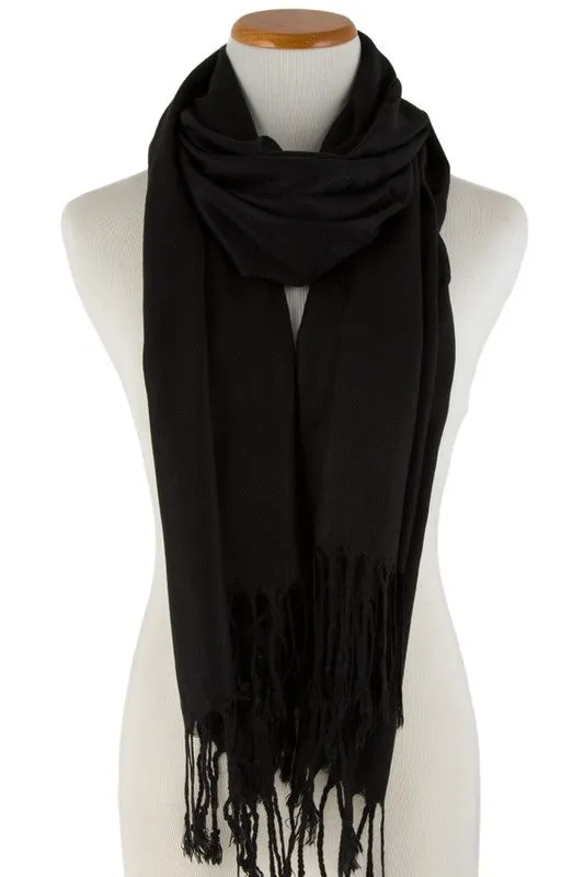 Solid Color Pashmina Scarf