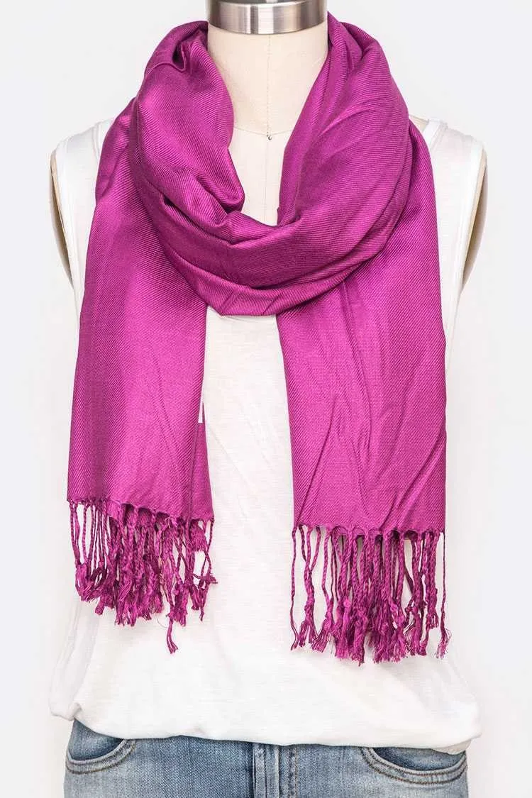 Solid Color Pashmina Scarf