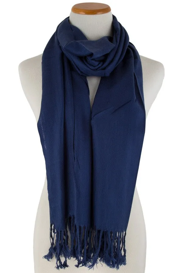 Solid Color Pashmina Scarf