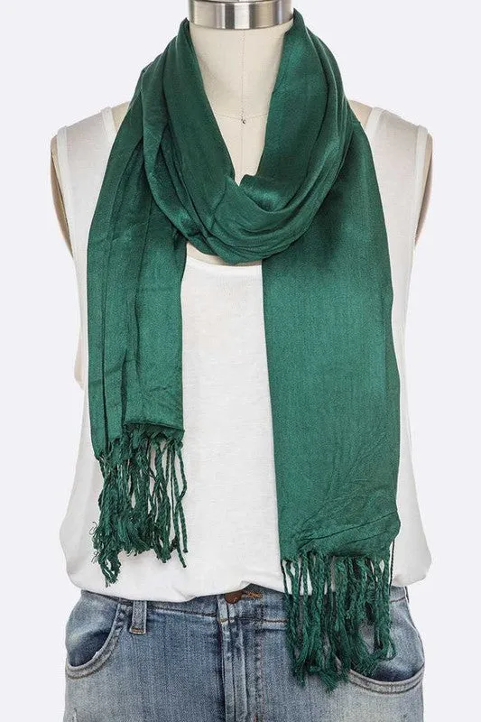 Solid Color Pashmina Scarf