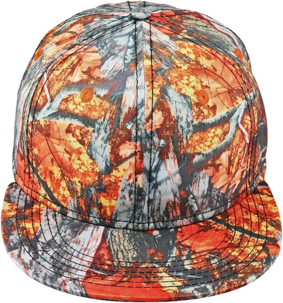 squaregarden Snapback Hats for Men Women, Hip Hop Flat Brim Baseball Cap Adjustable Trucker Hat