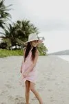 Sun Kissed Stripes Straw Hat