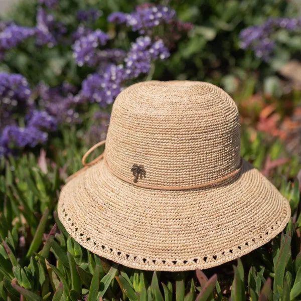 Sun 'N' Sand - Madelyn Crochet Raffia Cloche Hat