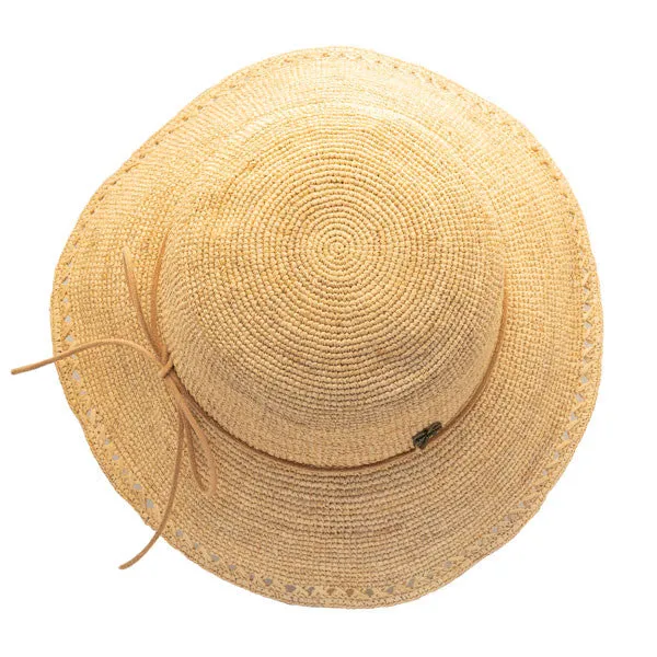 Sun 'N' Sand - Madelyn Crochet Raffia Cloche Hat