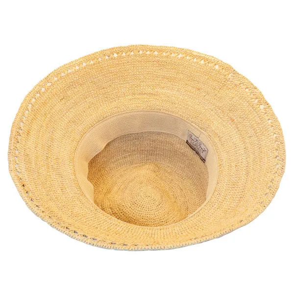 Sun 'N' Sand - Madelyn Crochet Raffia Cloche Hat