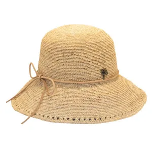 Sun 'N' Sand - Madelyn Crochet Raffia Cloche Hat