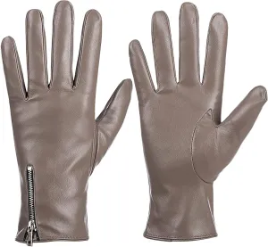 Winter Leather Gloves for Women, Touchscreen Texting Warm Driving Gloves