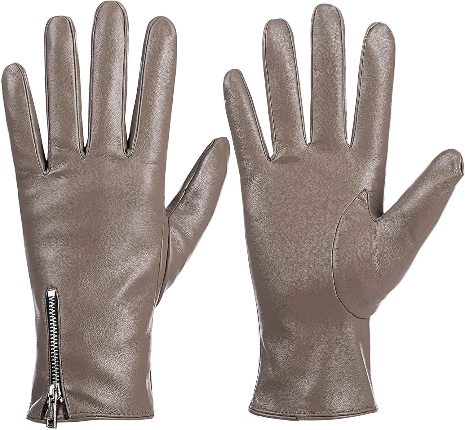 Winter Leather Gloves for Women, Touchscreen Texting Warm Driving Gloves