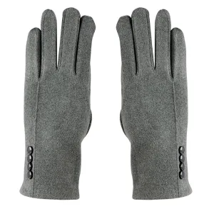 Women's designer Gloves - Grey