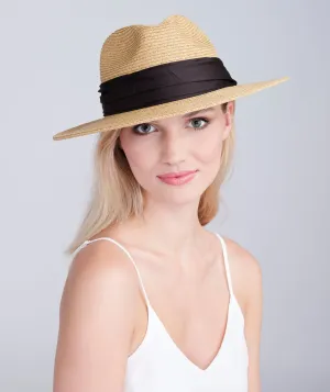 Zina Hat - Tan/Black